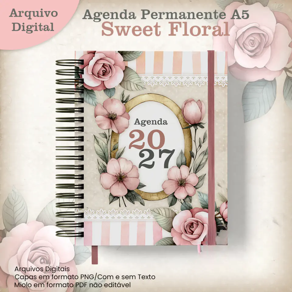 Agenda Permanente A5 - Encadernação 1