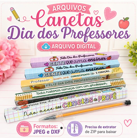 Caixas Canetas - Dia dos Professores