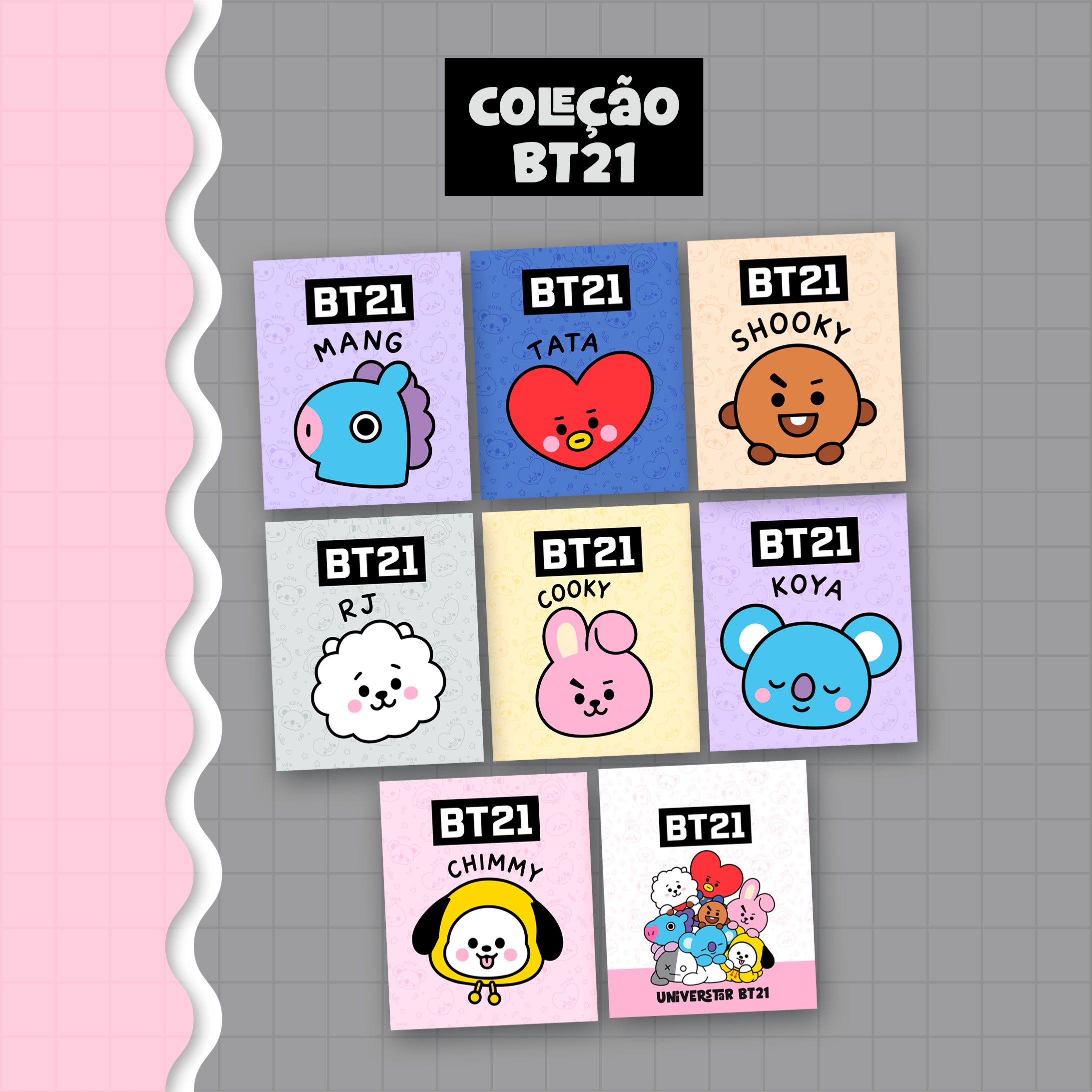 Mini Coleção Bt21 - Encadernação 9