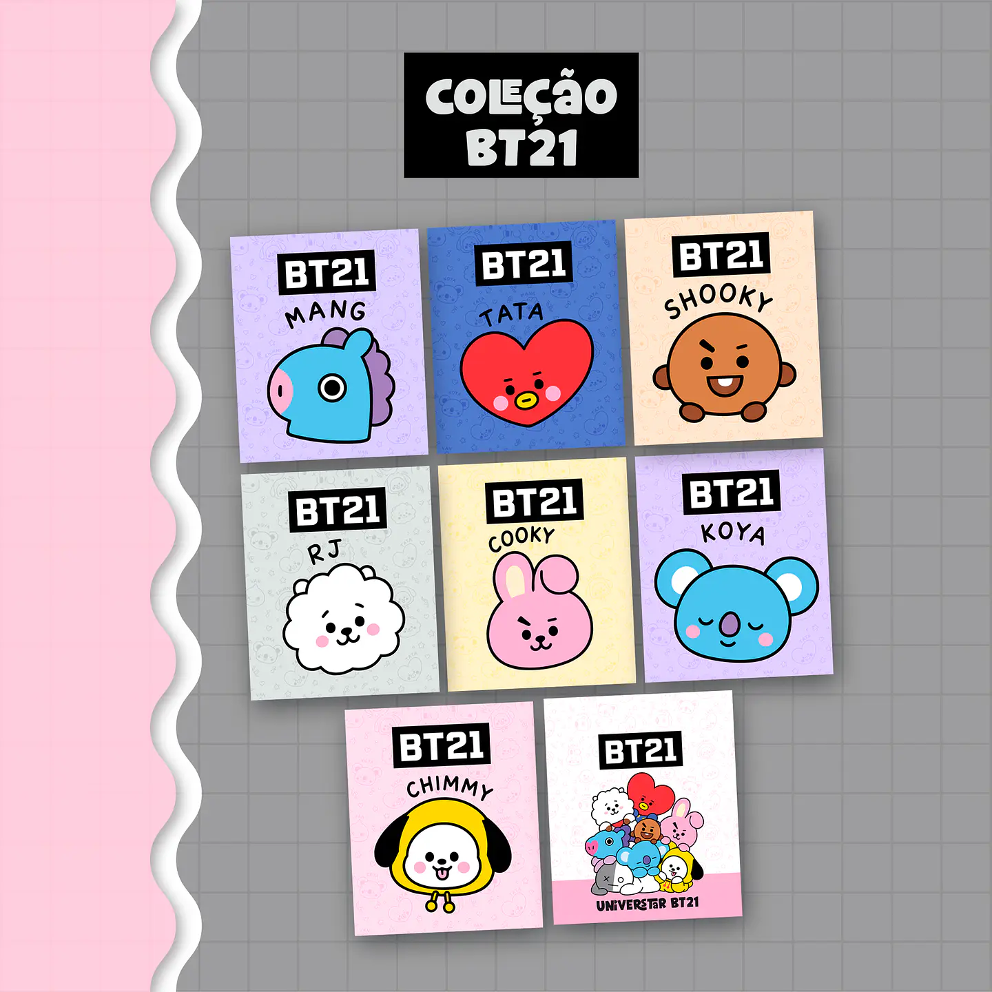 Mini Coleção Bt21 - Encadernação 9