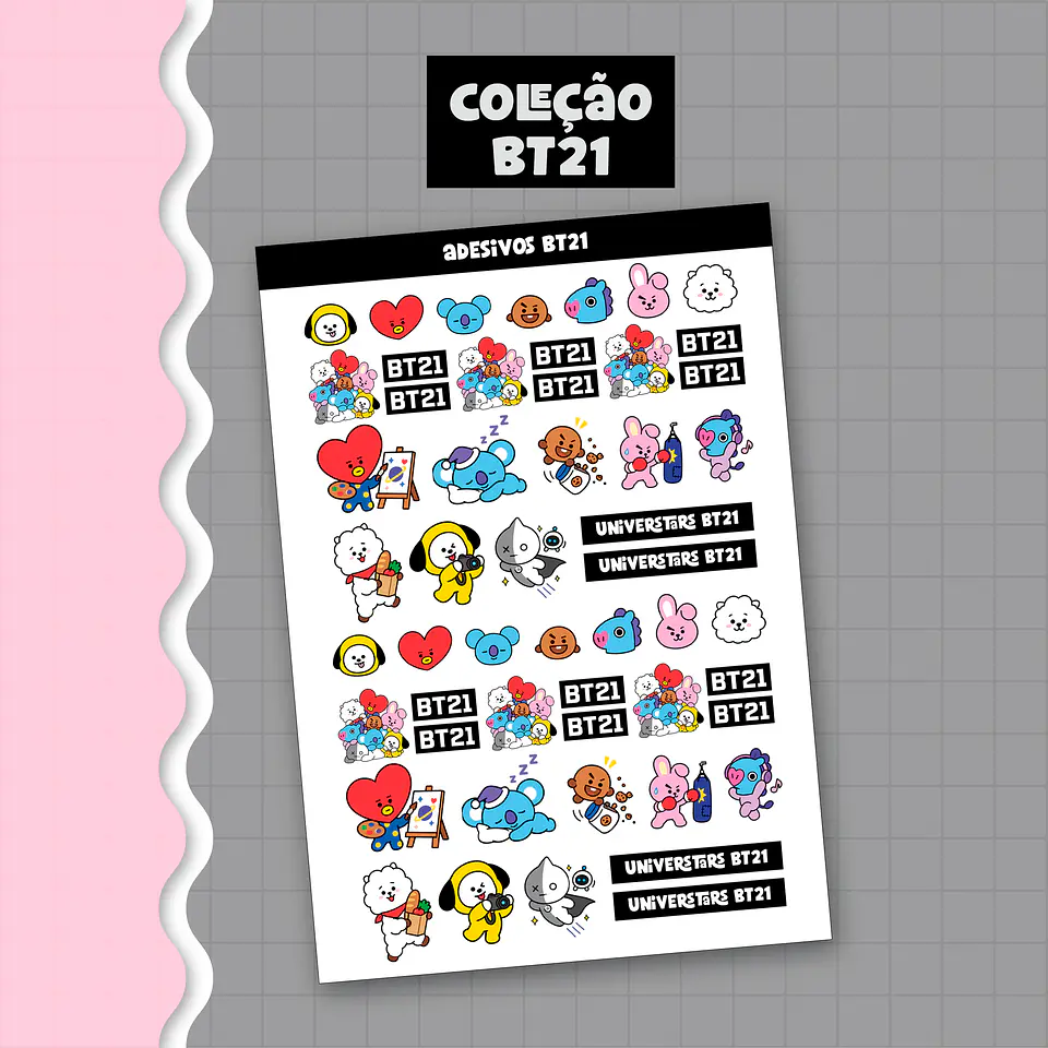 Mini Coleção Bt21 - Encadernação 10