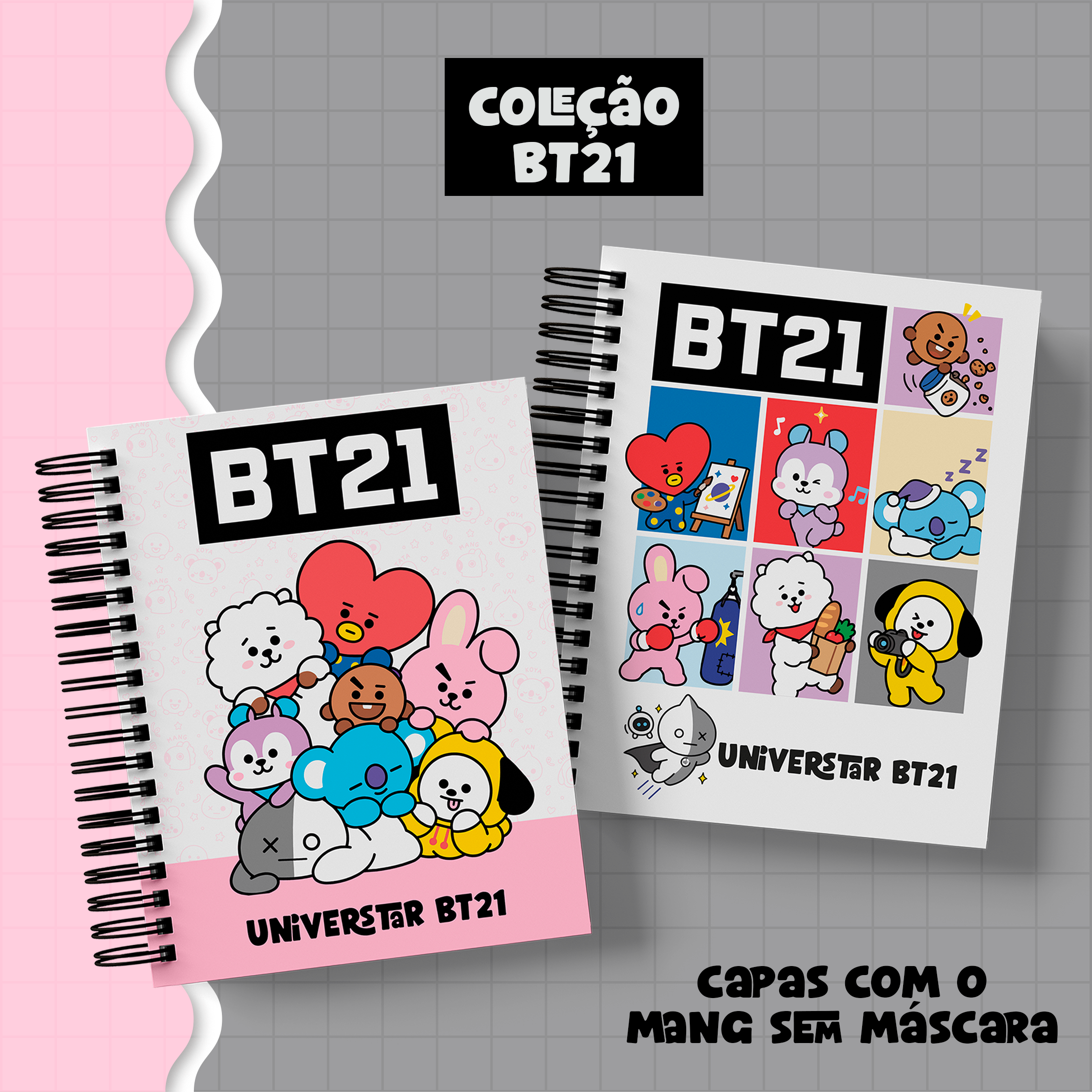 Mini Coleção Bt21 - Encadernação 1