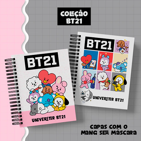 Mini Coleção Bt21 - Encadernação