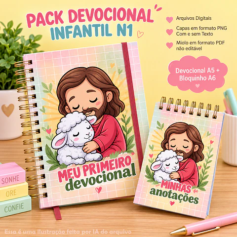 Devocional Infantil A5 + Bloquinho A6