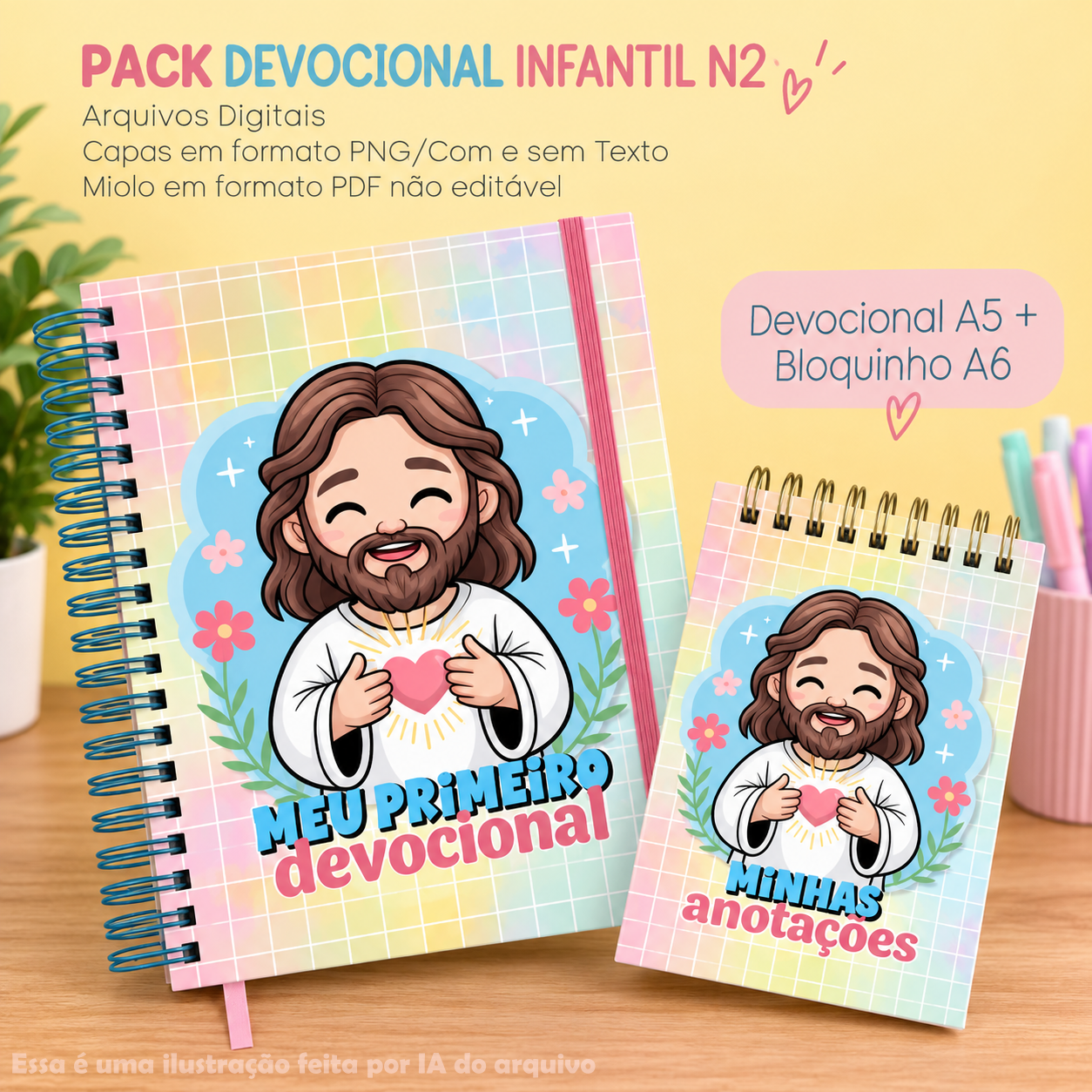 Devocional Infantil A5 + Bloquinho A6 1