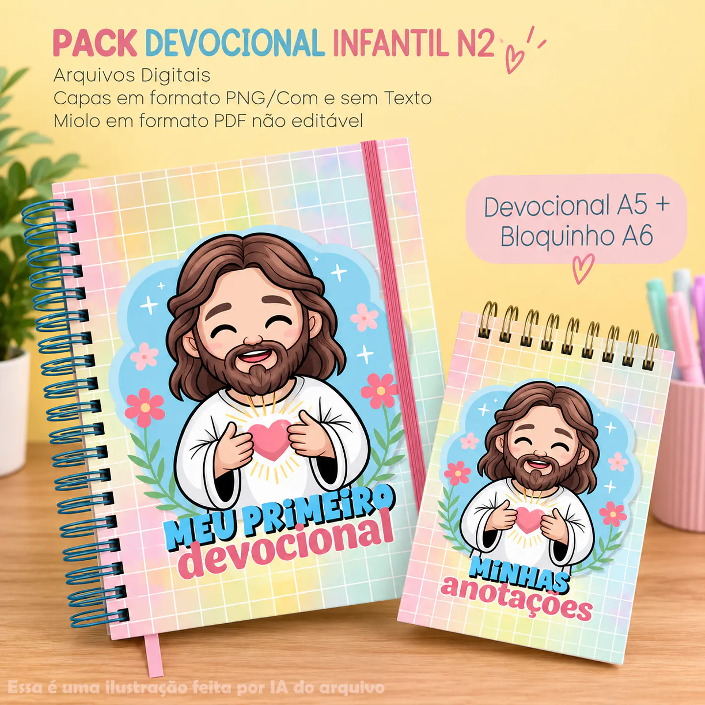 Devocional Infantil A5 + Bloquinho A6 1