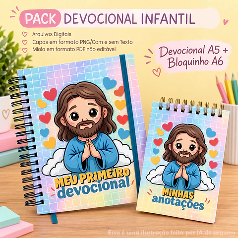 Devocional Infantil A5 + Bloquinho A6