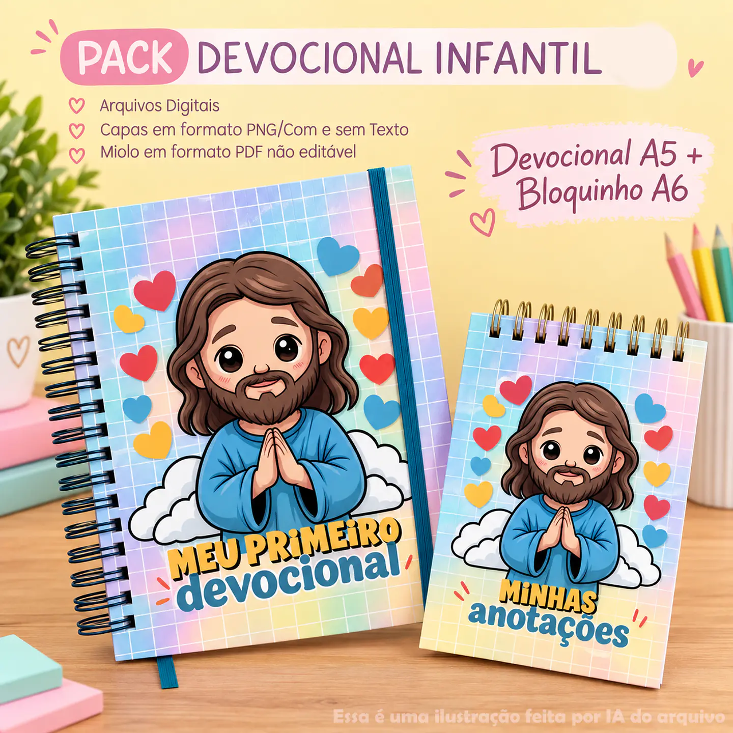 Devocional Infantil A5 + Bloquinho A6 1