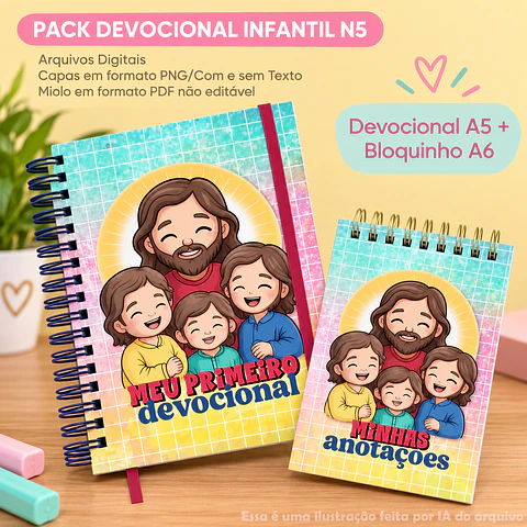 Devocional Infantil A5 + Bloquinho A6