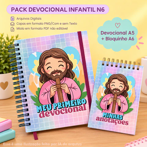 Devocional Infantil A5 + Bloquinho A6