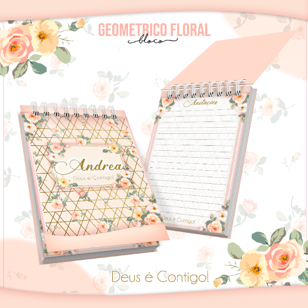 Geométrico Floral - Bloquinho 1