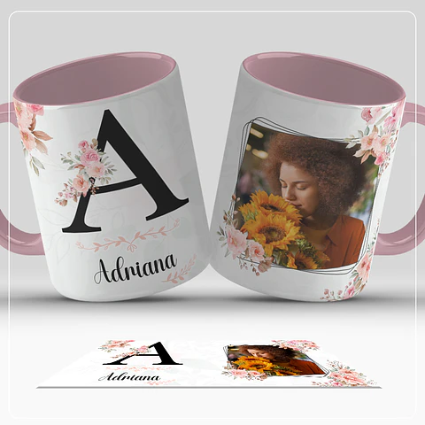 Alfabeto Feminino (Canecas) - Sublimação