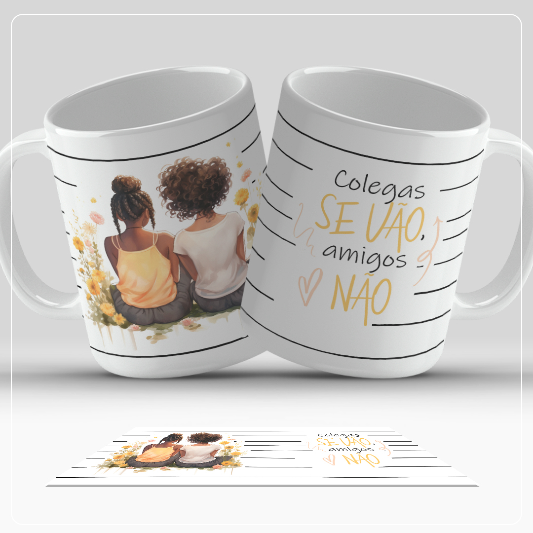 Canecas Amigas - Sublimação 3