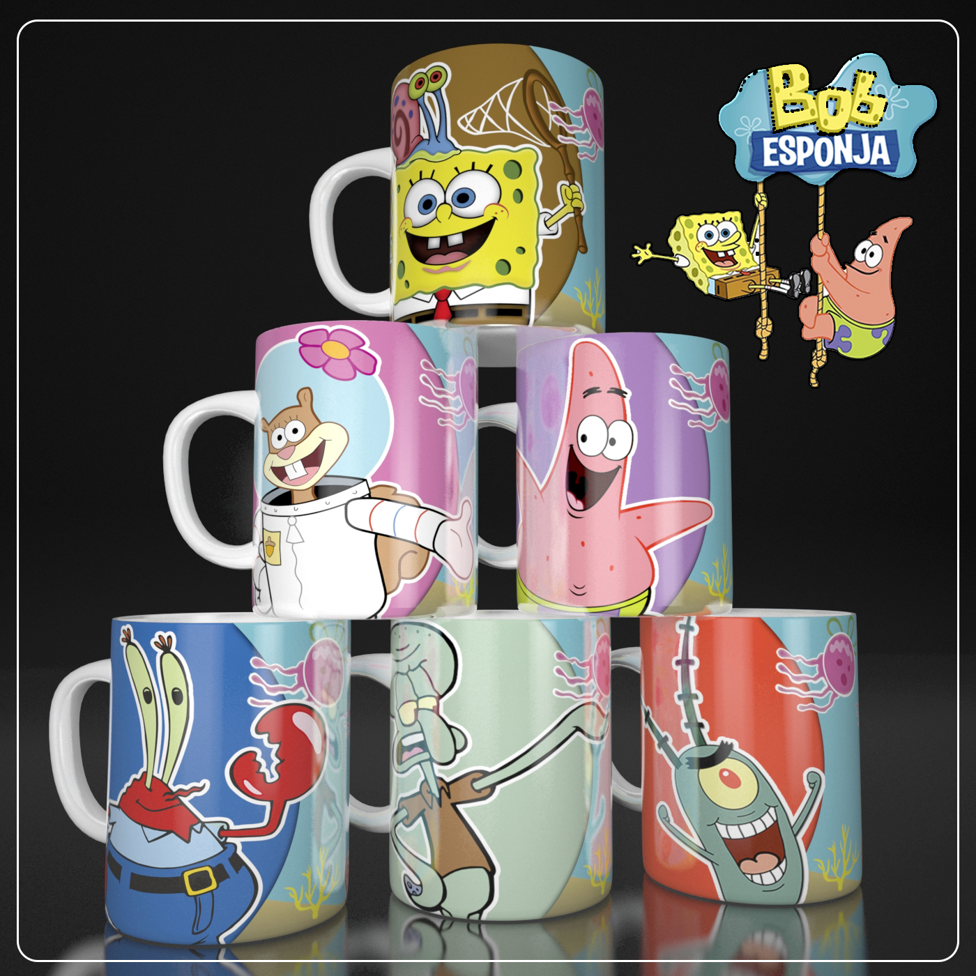 Coleção Bob Esponja - Sublimação 1