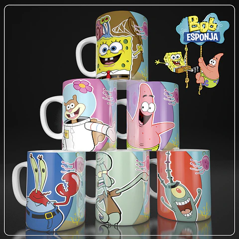 Coleção Bob Esponja - Sublimação