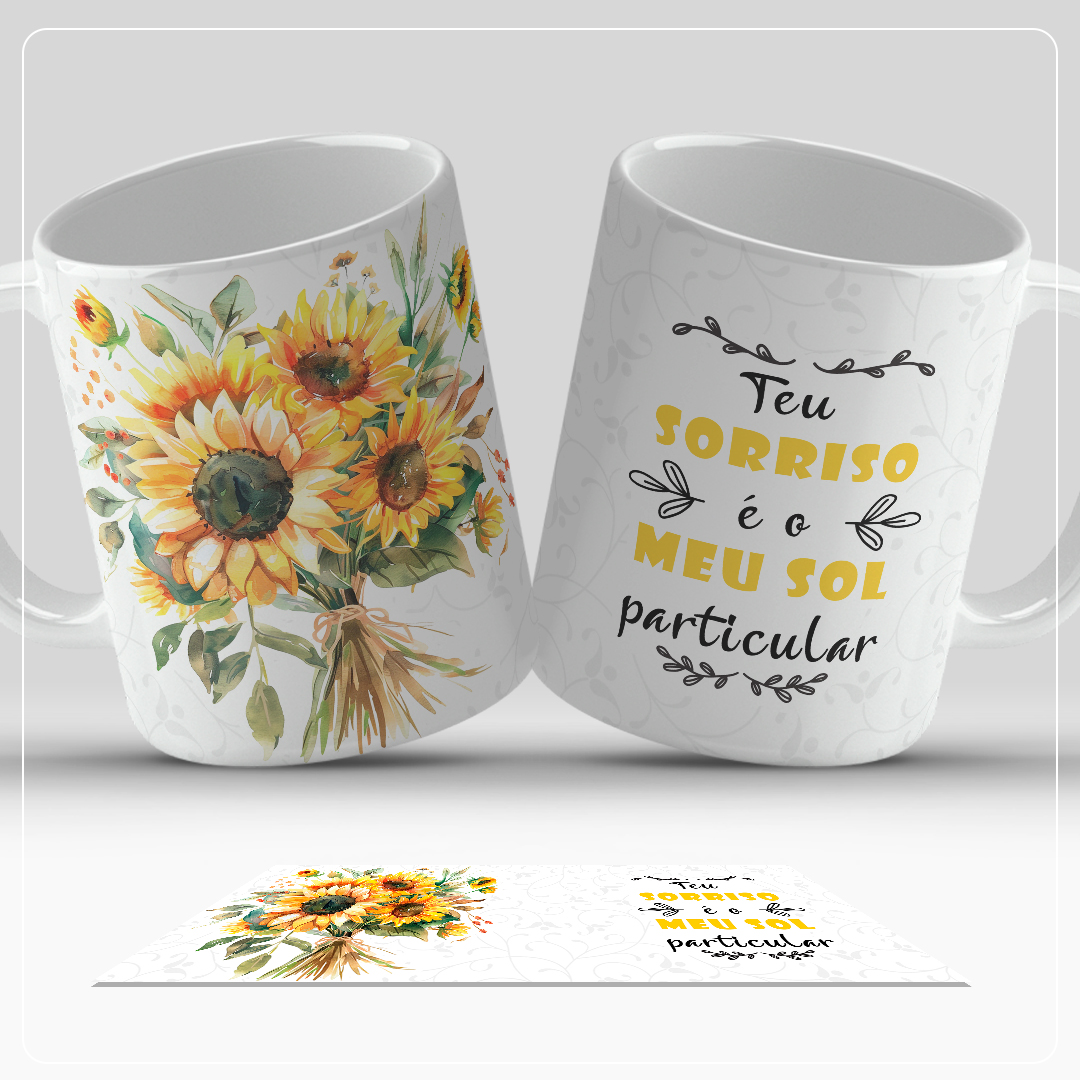Canecas Flores - Sublimação 3