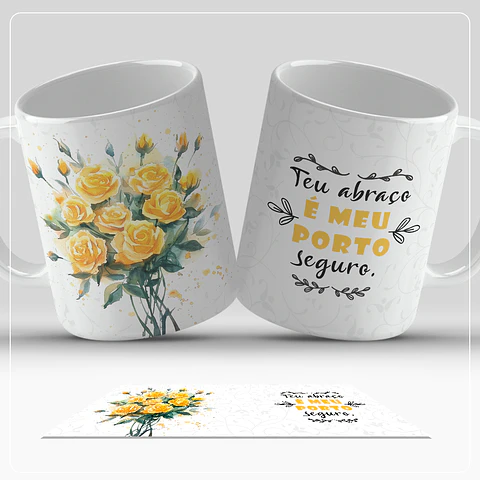 Canecas Flores - Sublimação