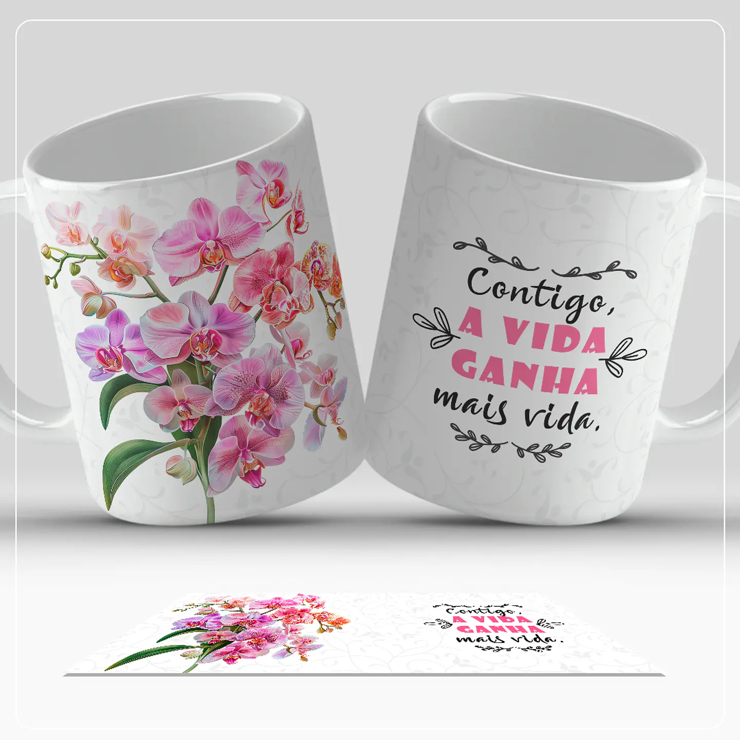 Canecas Flores - Sublimação 5