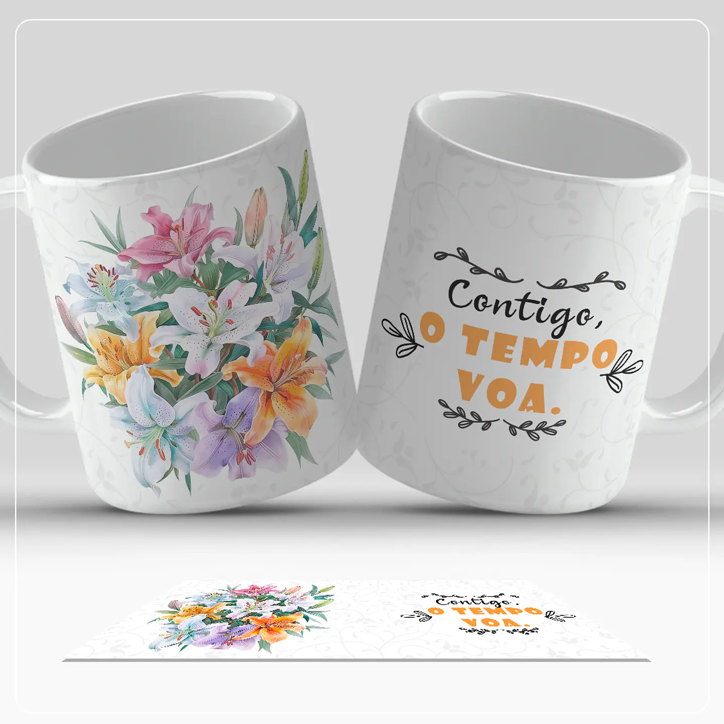 Canecas Flores - Sublimação 6