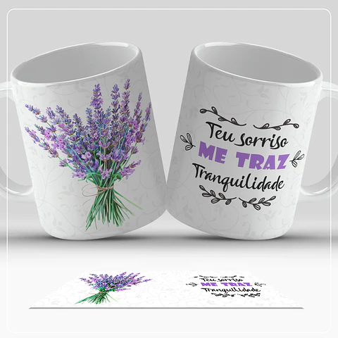 Canecas Flores - Sublimação