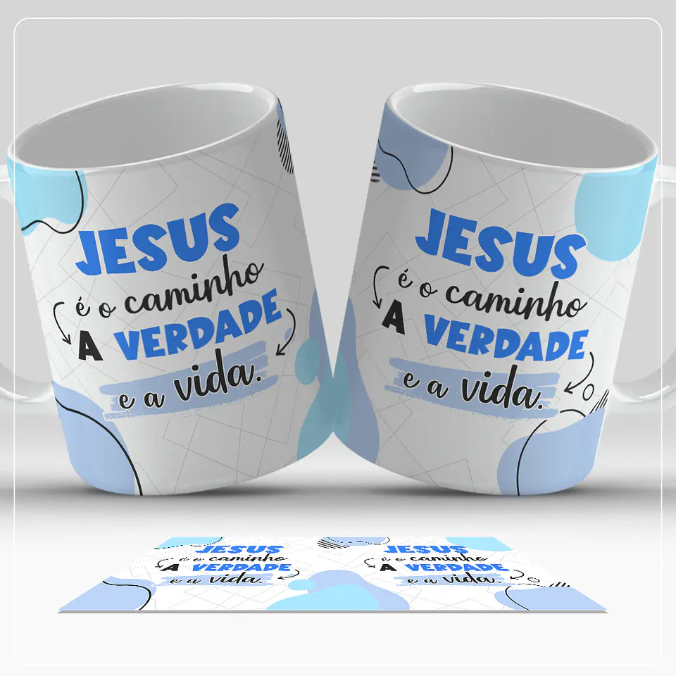 Frases Evangélicas (Canecas) - Sublimação 3