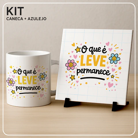 Lindas Frases (Azulejo e Caneca) - Sublimação