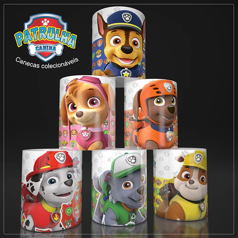 Coleção Patrulha Canina - Sublimação