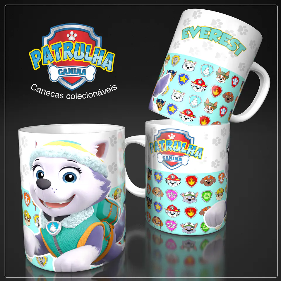 Coleção Patrulha Canina - Sublimação 3