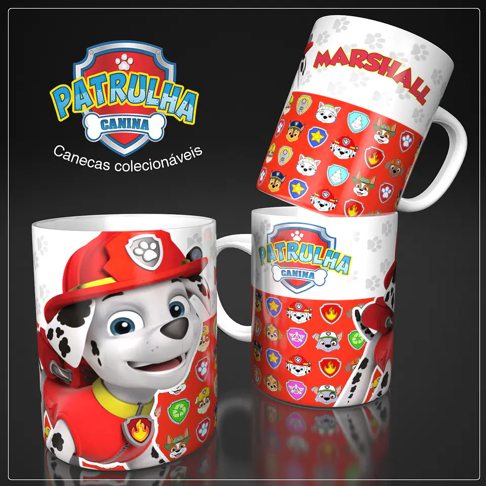 Coleção Patrulha Canina - Sublimação 4