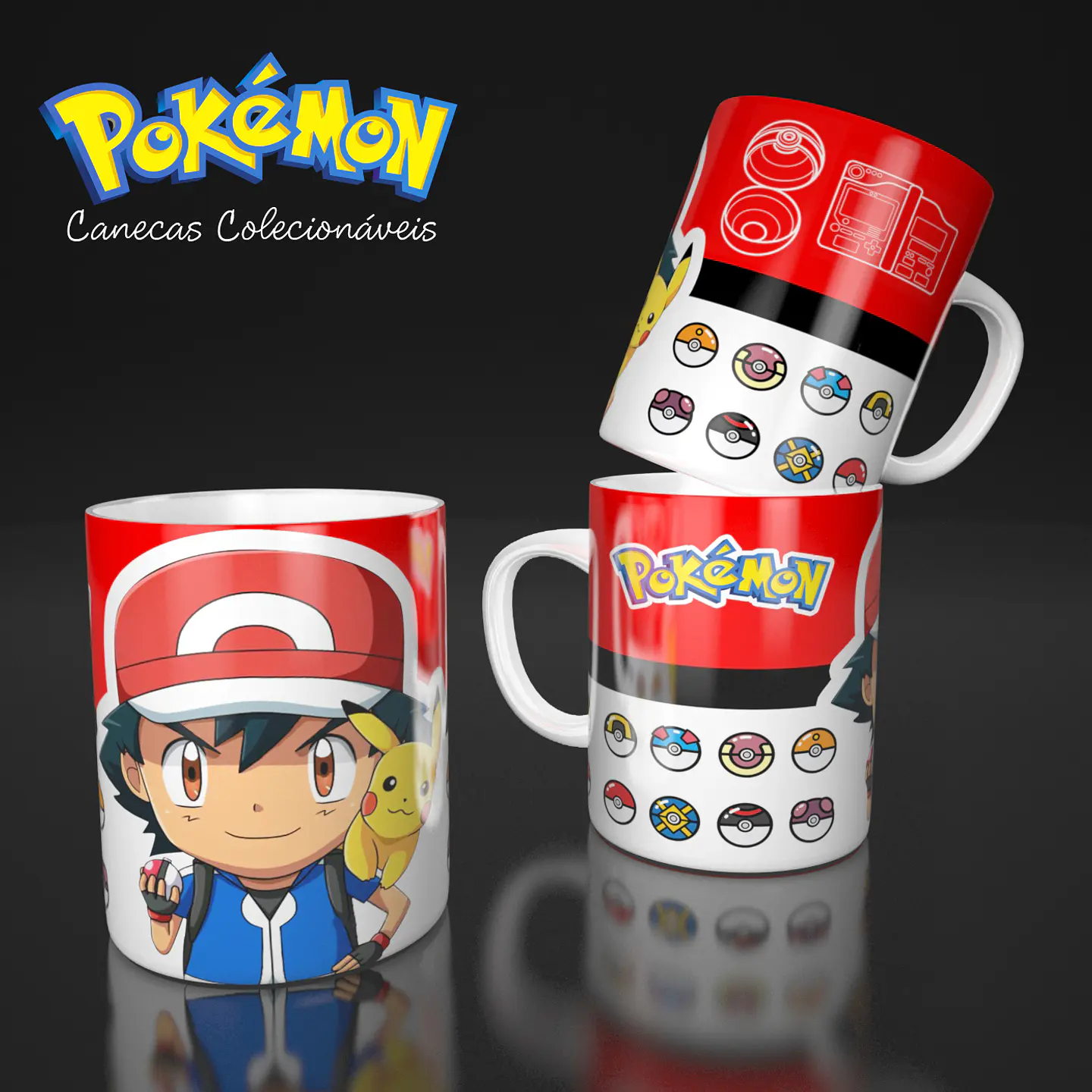 Coleção Pokémon - Sublimação 1