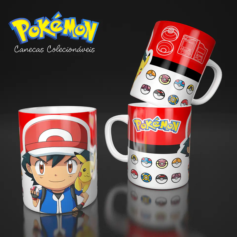 Coleção Pokémon - Sublimação 1