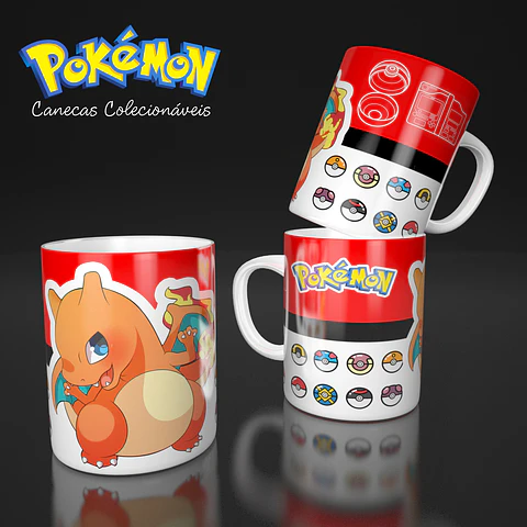 Coleção Pokémon - Sublimação
