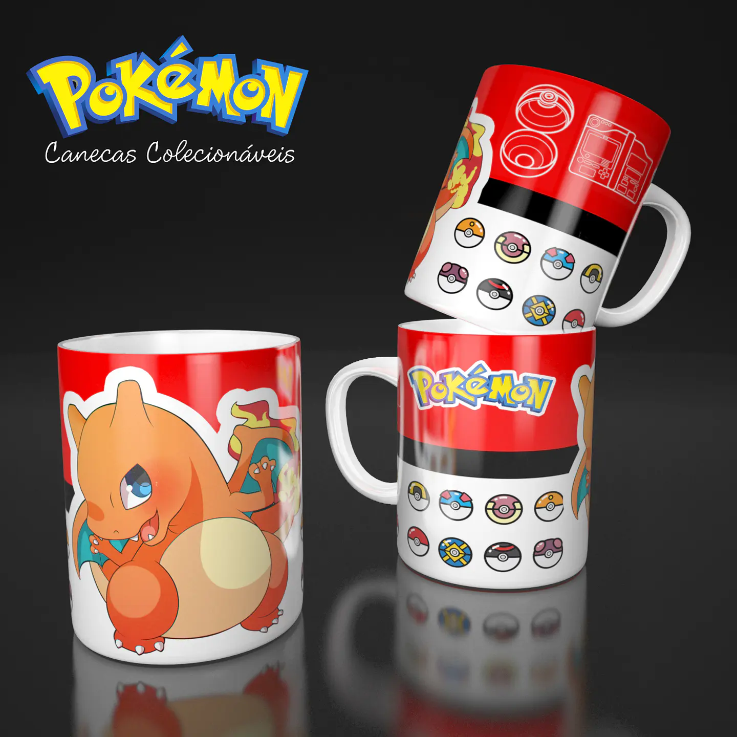 Coleção Pokémon - Sublimação 2