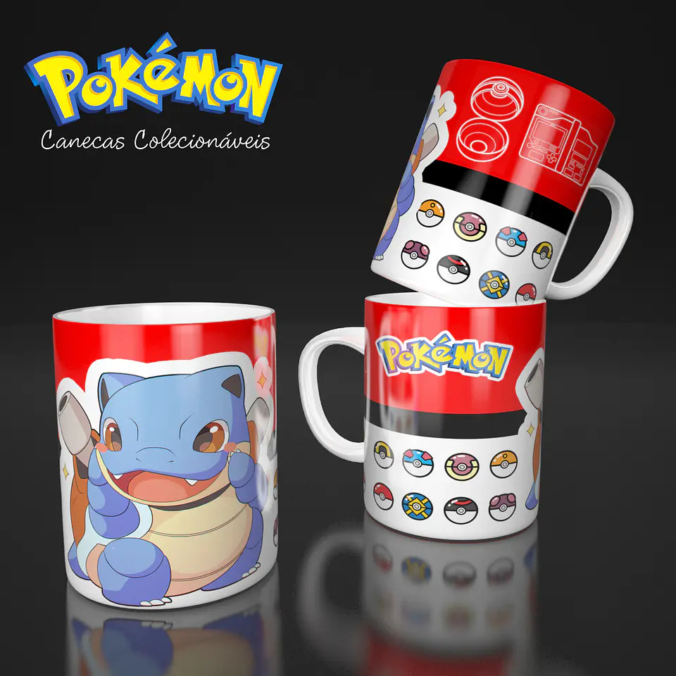 Coleção Pokémon - Sublimação 3