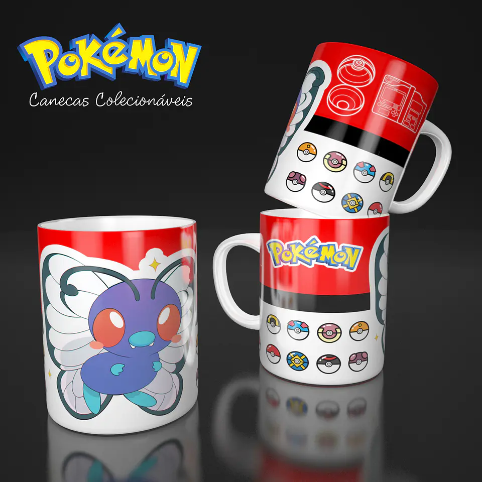 Coleção Pokémon - Sublimação 5
