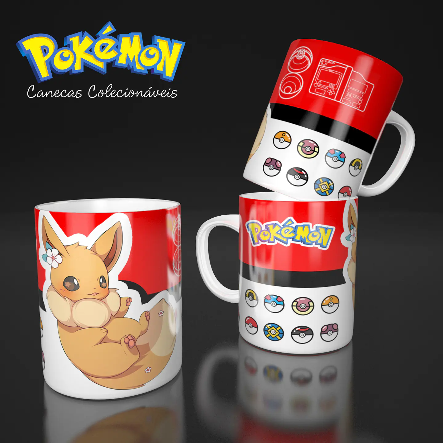 Coleção Pokémon - Sublimação 6