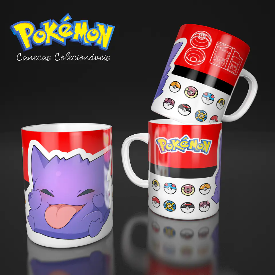 Coleção Pokémon - Sublimação 7