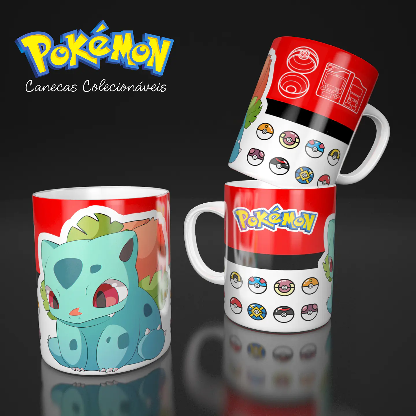 Coleção Pokémon - Sublimação 8
