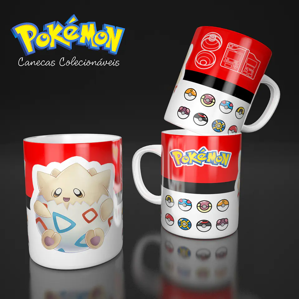 Coleção Pokémon - Sublimação 10