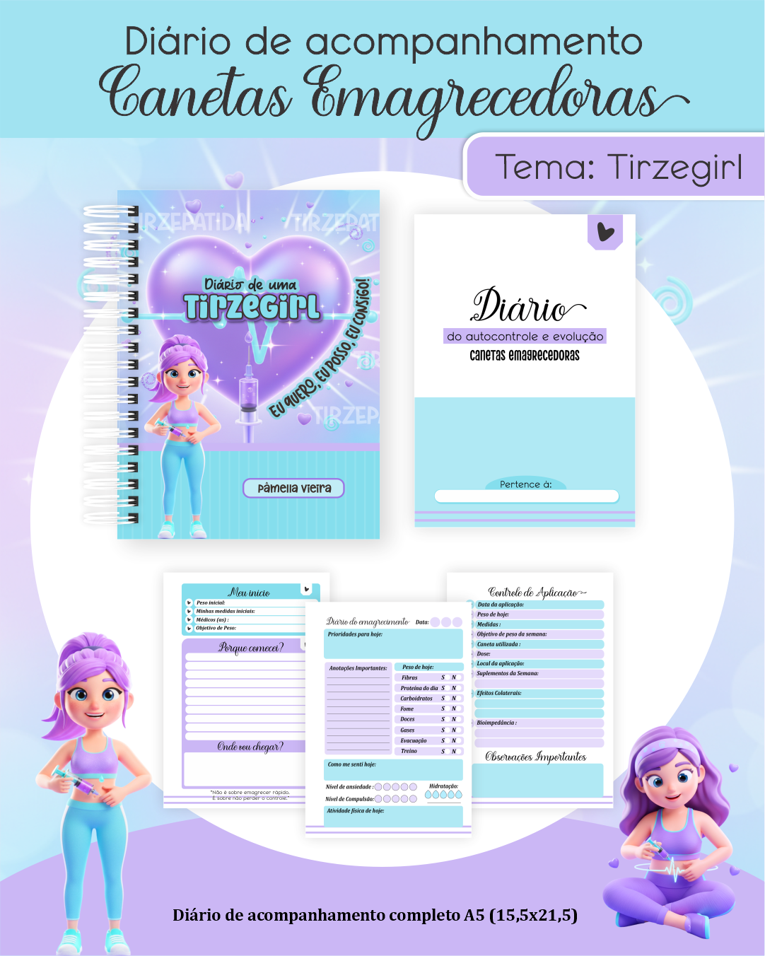 Diário de Acompanhamento Canetas Emagrecedoras 1