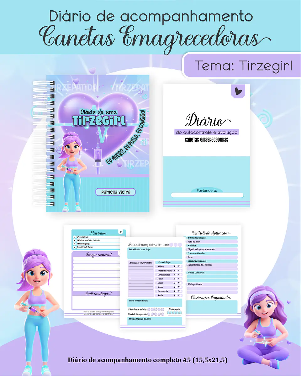 Diário de Acompanhamento Canetas Emagrecedoras 1