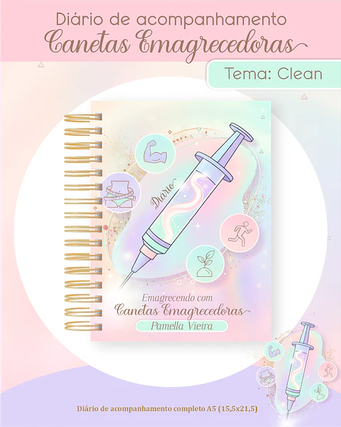 Diário de Acompanhamento Canetas Emagrecedoras
