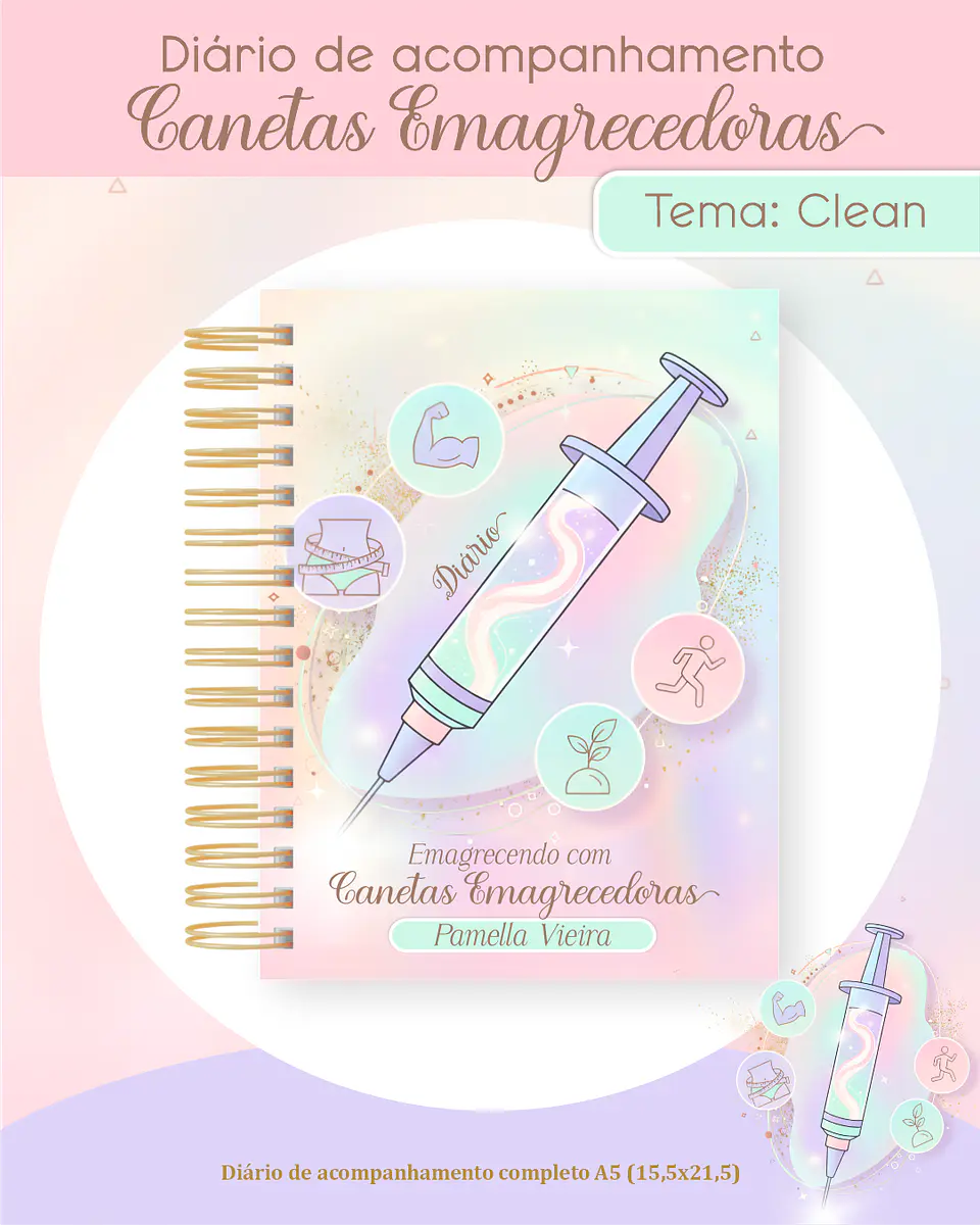 Diário de Acompanhamento Canetas Emagrecedoras 2