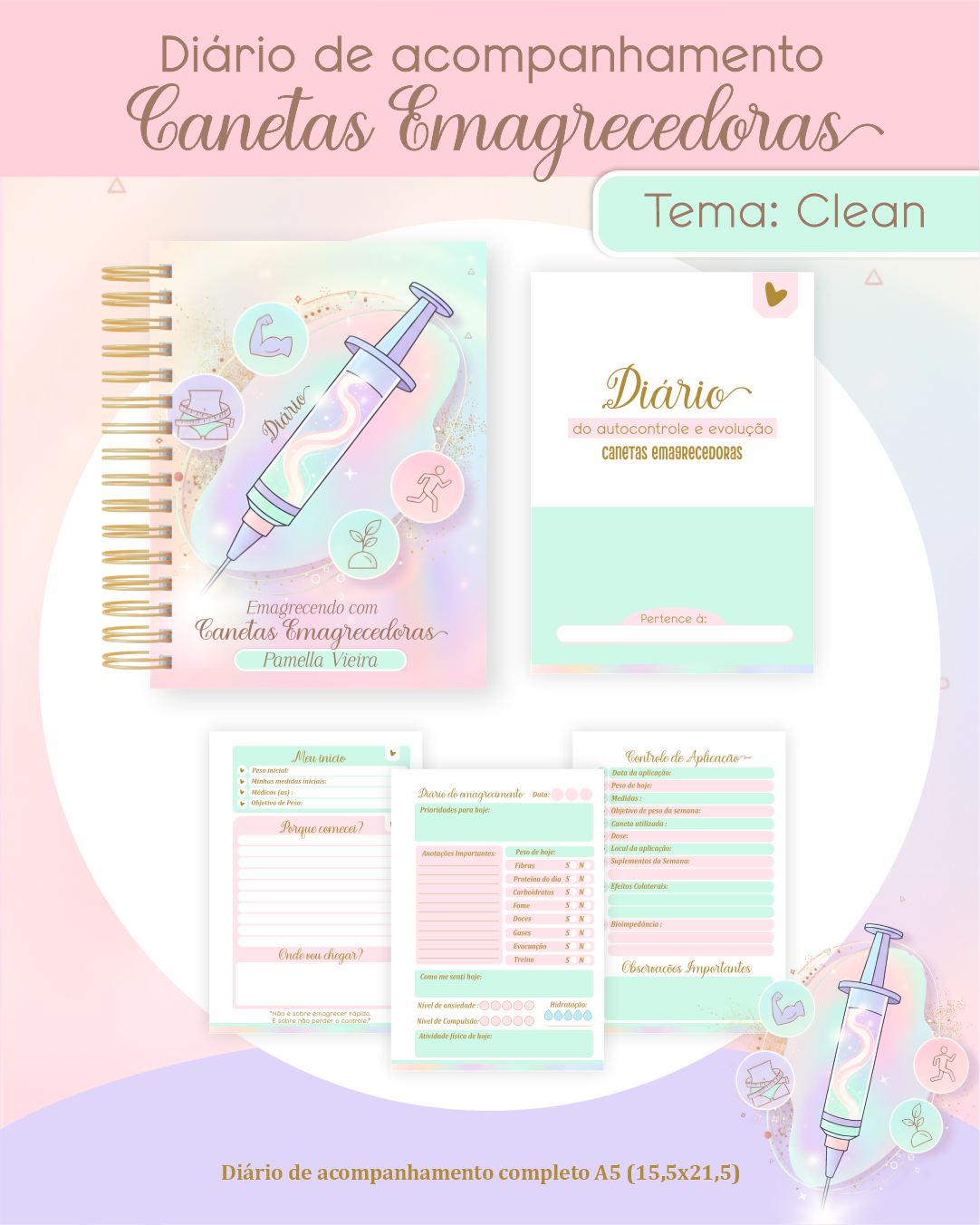 Diário de Acompanhamento Canetas Emagrecedoras 1
