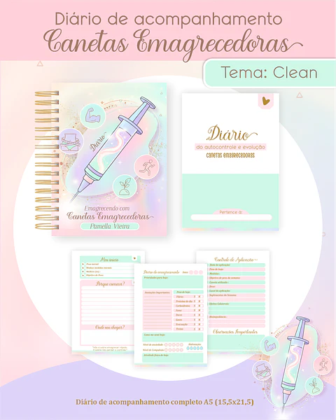 Diário de Acompanhamento Canetas Emagrecedoras
