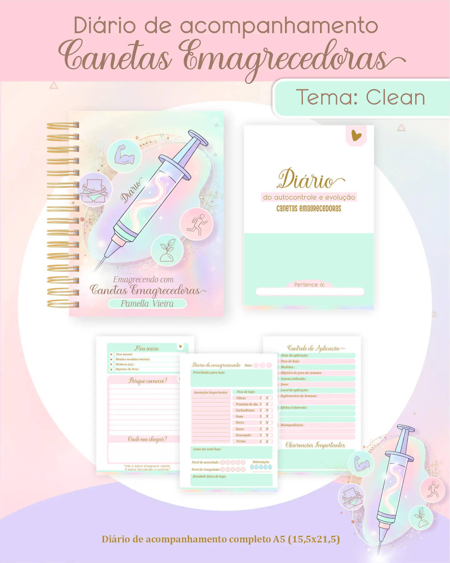 Diário de Acompanhamento Canetas Emagrecedoras 1