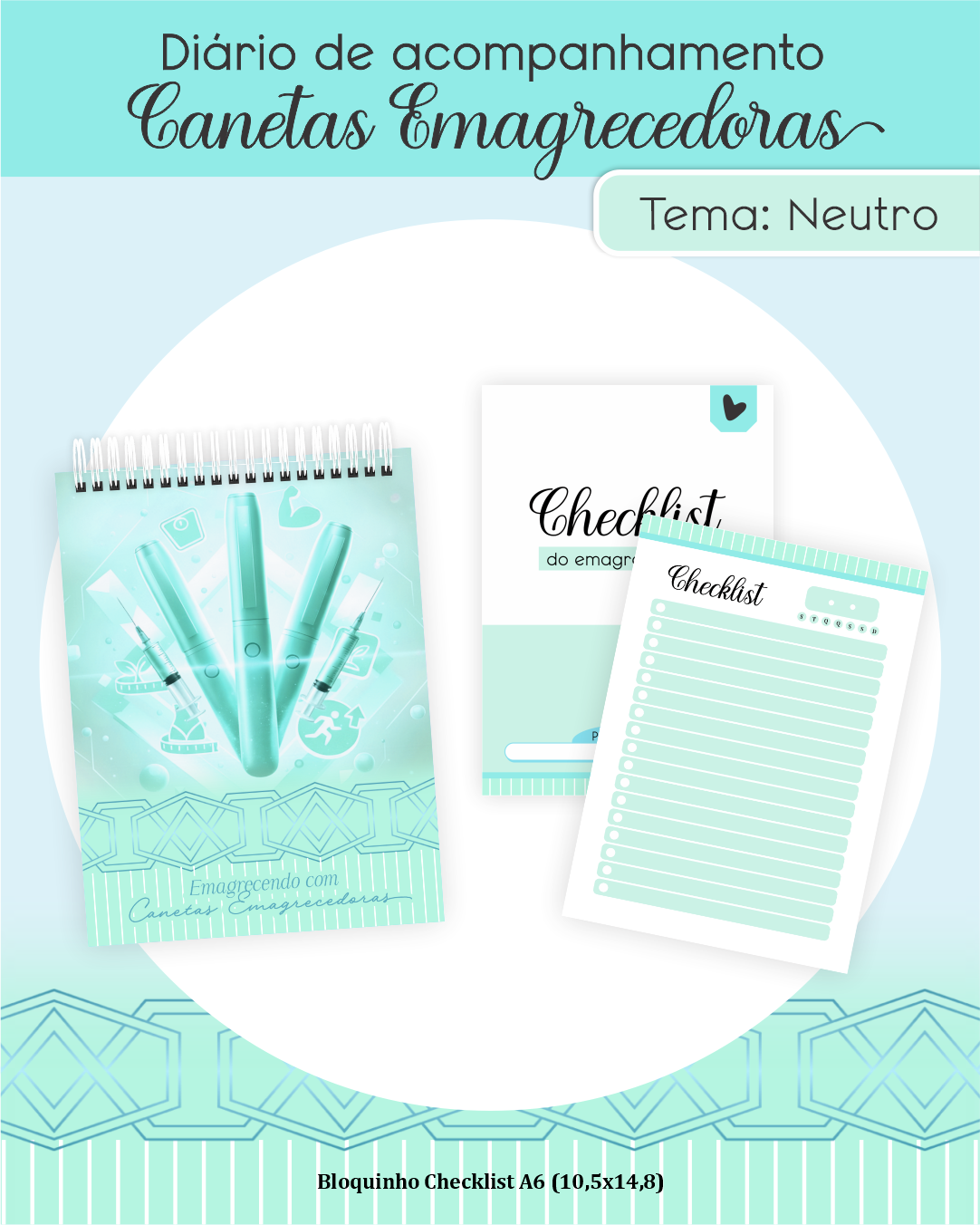 Diário de Acompanhamento Canetas Emagrecedoras 2