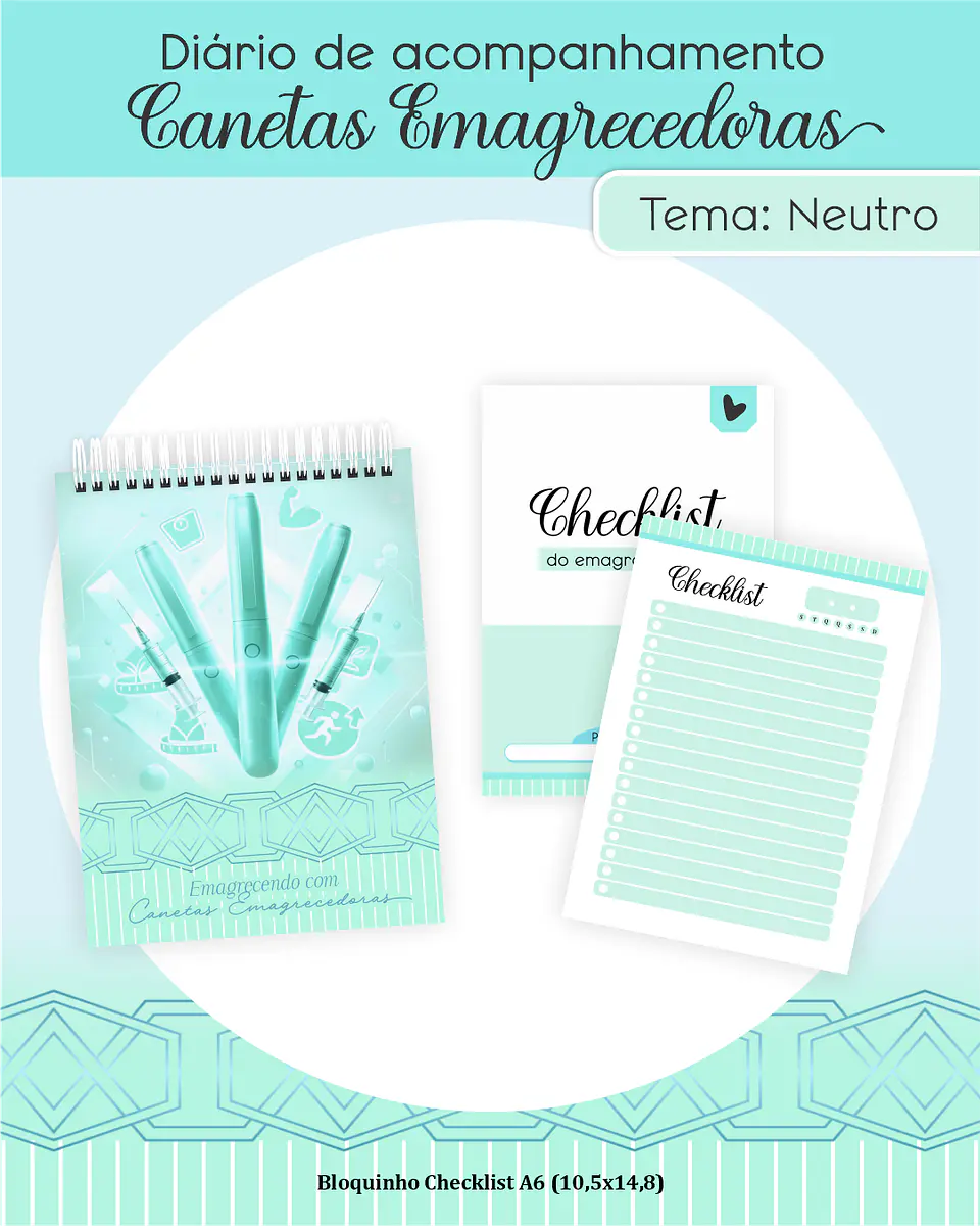 Diário de Acompanhamento Canetas Emagrecedoras 2