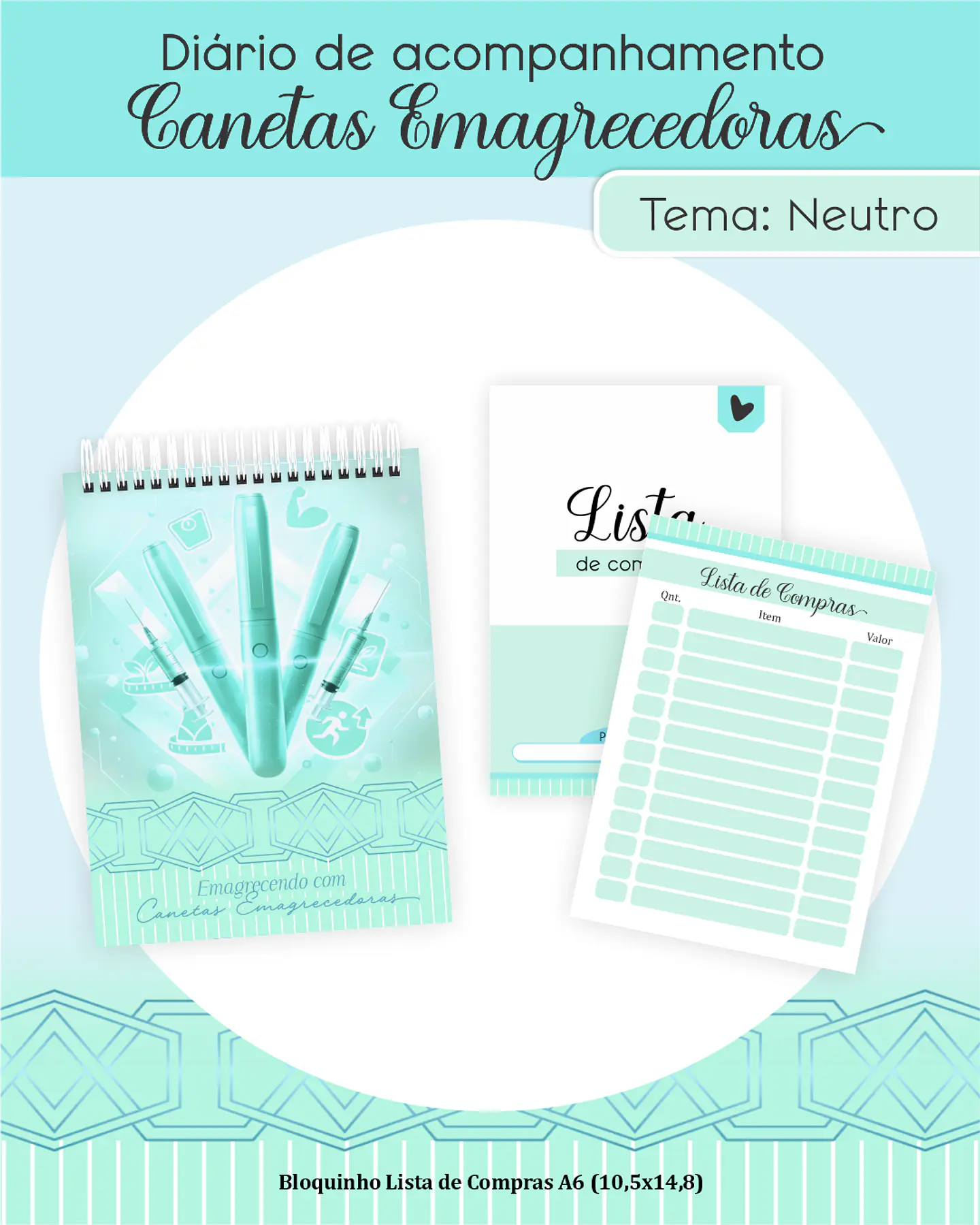 Diário de Acompanhamento Canetas Emagrecedoras 3