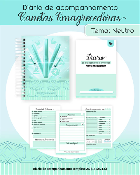 Diário de Acompanhamento Canetas Emagrecedoras